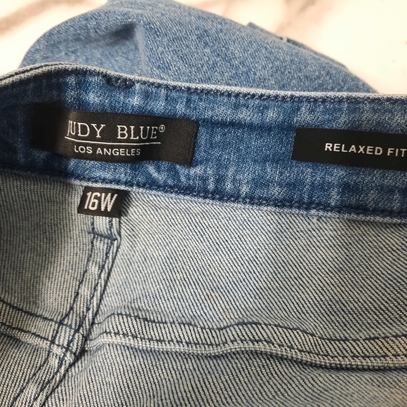 Judy Blue Jeans Womens 16W Blue High Rise Relaxed Fit Straight Leg JB88262 - Picture 15 of 15